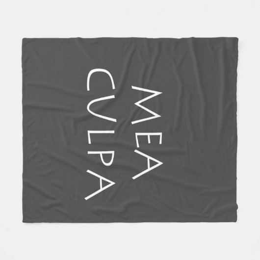 Mea culpa fleecedecke (Vorderseite (Horizontal))