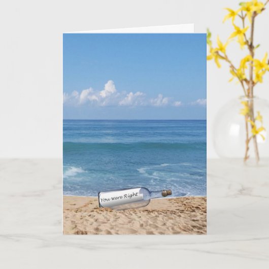 Mea Culpa Karte (Gelbe Blume)