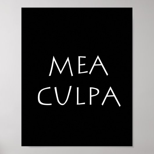 Mea culpa poster (Vorne)