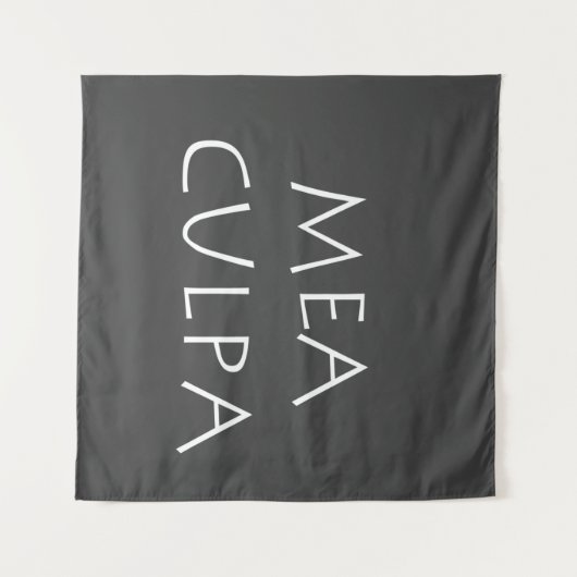 Mea culpa wandteppich (Vorderseite (Horizontal))