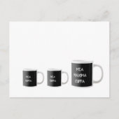 Mea Cuppa Funny Traditionelle katholische Lateinis Postkarte (Vorderseite)