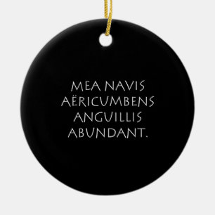Mea navis aëricumbens anguillis reichlich keramik ornament