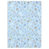 Mead Blume Blue Monogramed Klemmbrett (Rückseite)