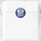 Meade Bee Runder Aufkleber (Tasche)