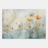 MEADOER-WILDBLUMEN DEKORATIONSPAPIER GESCHENKPAPIER SET (Vorderseite 2)