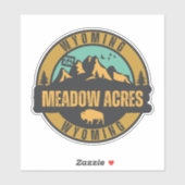 Meadow Acres, Wyoming Aufkleber (Blatt)