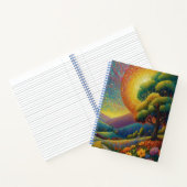 Meadow and Flowers Colorful Art Notizblock (Innenseite)