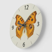 Meadow Argus Butterfly Große Wanduhr (Winkel)