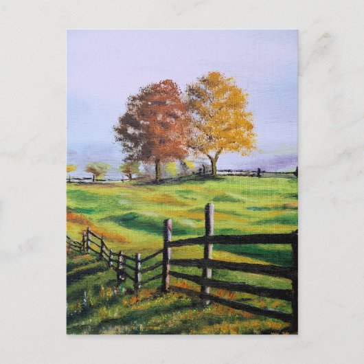 Meadow at Dawn Postkarte (Vorderseite)