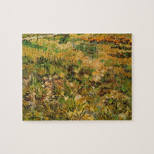 Meadow at Saint Paul Hospital by Vincent van Gogh Puzzle (Horizontal)