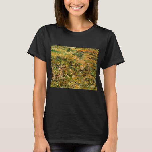 Meadow at Saint Paul Hospital by Vincent van Gogh T-Shirt (Vorderseite)