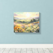 Meadow at Sunrise Leinwanddruck (Insitu (Holzboden))