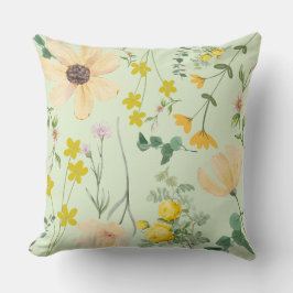 Meadow Bloom Serenity Throw Kissen