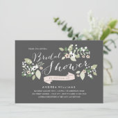 Meadow Blooms Brautparty laden Einladung (Stehend Vorderseite)