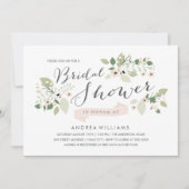 Meadow Blooms Brautparty laden Einladung (Vorderseite)