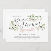 Meadow Blooms Brautparty laden Einladung (Vorne/Hinten)