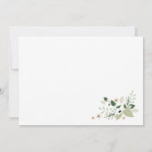 Meadow Blooms Wedding Einladung - weiß (Rückseite)