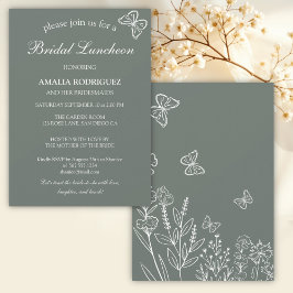 Meadow Blume Bridal Luncheon Einladung