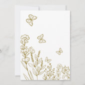 Meadow Blume Bridal Luncheon Einladung (Rückseite)