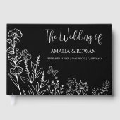 Meadow Blume Hochzeit Gästebuch (Vorderseite)