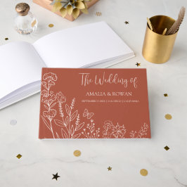 Meadow Blume Hochzeit Gästebuch