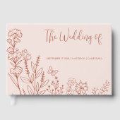 Meadow Blume Hochzeit Gästebuch (Vorderseite)