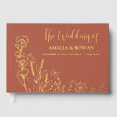 Meadow Blume Hochzeit Gästebuch (Vorderseite)