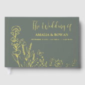 Meadow Blume Hochzeit Gästebuch (Vorderseite)