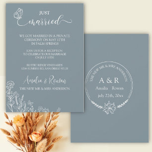 Meadow Blume Hochzeit nur verheiratet Einladung