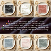 Meadow Blume Hochzeiten von Individuellen Namen Serviette