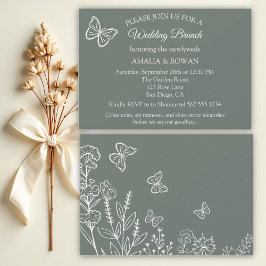 Meadow Blume Hochzeitsfeier Einladung