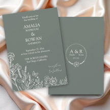 Meadow Blume Sirocco Green Wedding