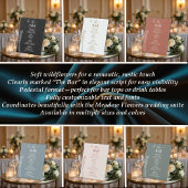 Meadow Blume "The Bar" Hochzeit Sockelschild