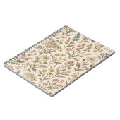 Meadow Botanica – Vintage Wildflower Notizblock (Linke Seite)