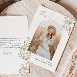 Meadow Botanicals Abschluss Foto Vielen Dank Dankeskarte