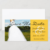 Meadow Bride Save the Date Fotokarte (Vorne/Hinten)