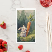 Meadow Bunny Dreams: Whimsical Gasttücher Serviette (Beispiel)