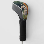 Meadow Bunny Dreams: Whimsical Golf Head Cover Headcover (angewinkelt)