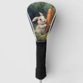Meadow Bunny Dreams: Whimsical Golf Head Cover Headcover (Vorderseite)