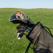 Meadow Bunny Dreams: Whimsical Golf Head Cover Headcover (In SItu)