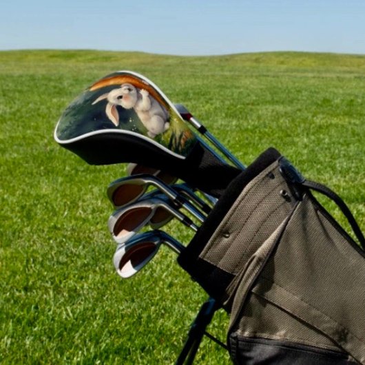 Meadow Bunny Dreams: Whimsical Golf Head Cover Headcover