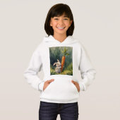 Meadow Bunny Dreams: Whimsical Hoodie (Vorne ganz)