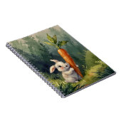 Meadow Bunny Dreams: Whimsisches Notebook Notizblock (Rechte Seite)