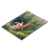 Meadow Bunny Dreams: Whimsisches Notebook Notizblock (Linke Seite)