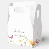 Meadow Colorful Wildblume Wedding Geschenkschachtel (Geöffnet)