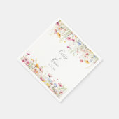 Meadow Colorful Wildblume Wedkin Napkin Serviette (Ecke)