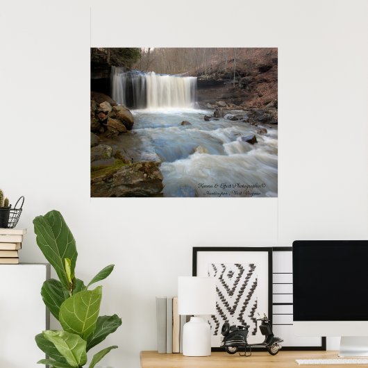Meadow Creek Falls Poster (Heimbüro)