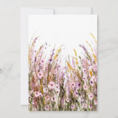Meadow Custom Wildblumen 40. Geburtstag Einladung (Rückseite)