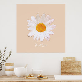 Meadow Daisy – Floral Cozy Cottagecore  Poster