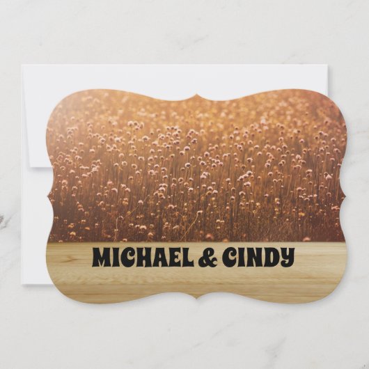 MEADOW DANDELION WEDING INVITAATIONEN PERSONALISIE EINLADUNG (Vorderseite)